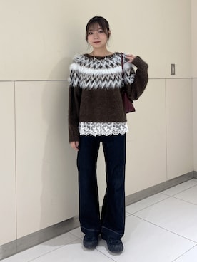 「FREE'S MART（フリーズマート）のアイテム（トートバッグ）」を使った、misakiさん（レディース・163cm）の秋コーディネート