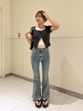 「FREE'S MART（フリーズマート）のアイテム」を使った、misakiさん（レディース・163cm）の夏コーディネート