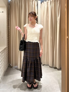 「骨格ナチュラル」｜misakiさん（レディース・163cm）の夏コーディネート