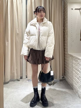 「FREE'S MART（フリーズマート）のアイテム（ブルゾン）」を使った、misakiさん（レディース・163cm）の冬コーディネート