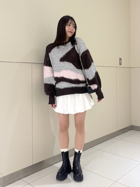 「ニット/セーター」｜misakiさん（レディース・163cm）の秋コーディネート