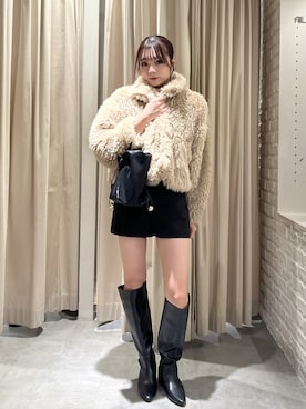 「アイテム（ブルゾン）」を使った、misakiさん（レディース・163cm）の秋コーディネート