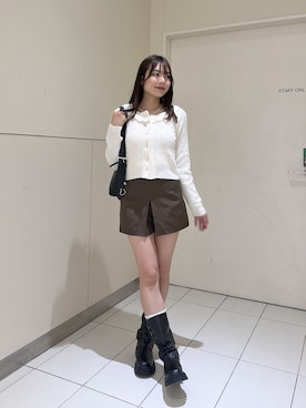 「FREE'S MART（フリーズマート）のアイテム（ニット/セーター）」を使った、misakiさん（レディース・163cm）の秋コーディネート