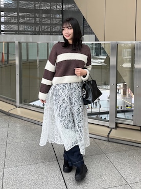 「FREE'S MART（フリーズマート）のアイテム」を使った、misakiさん（レディース・163cm）の冬コーディネート