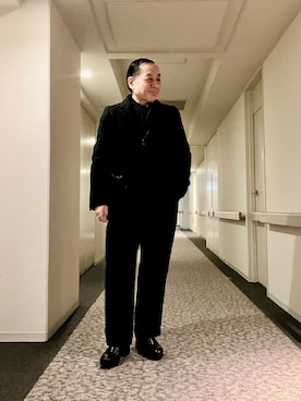 「アイテム（セットアップ）」を使った、Syamamさん（メンズ・168cm）の冬コーディネート