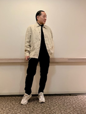 「アイテム（ポロシャツ）」を使った、Syamamさん（メンズ・168cm）の秋コーディネート