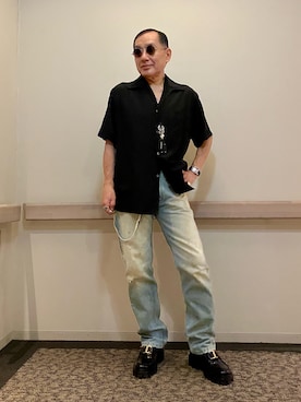 「TOD’S（トッズ）のアイテム」を使った、Syamamさん（メンズ・168cm）の秋コーディネート