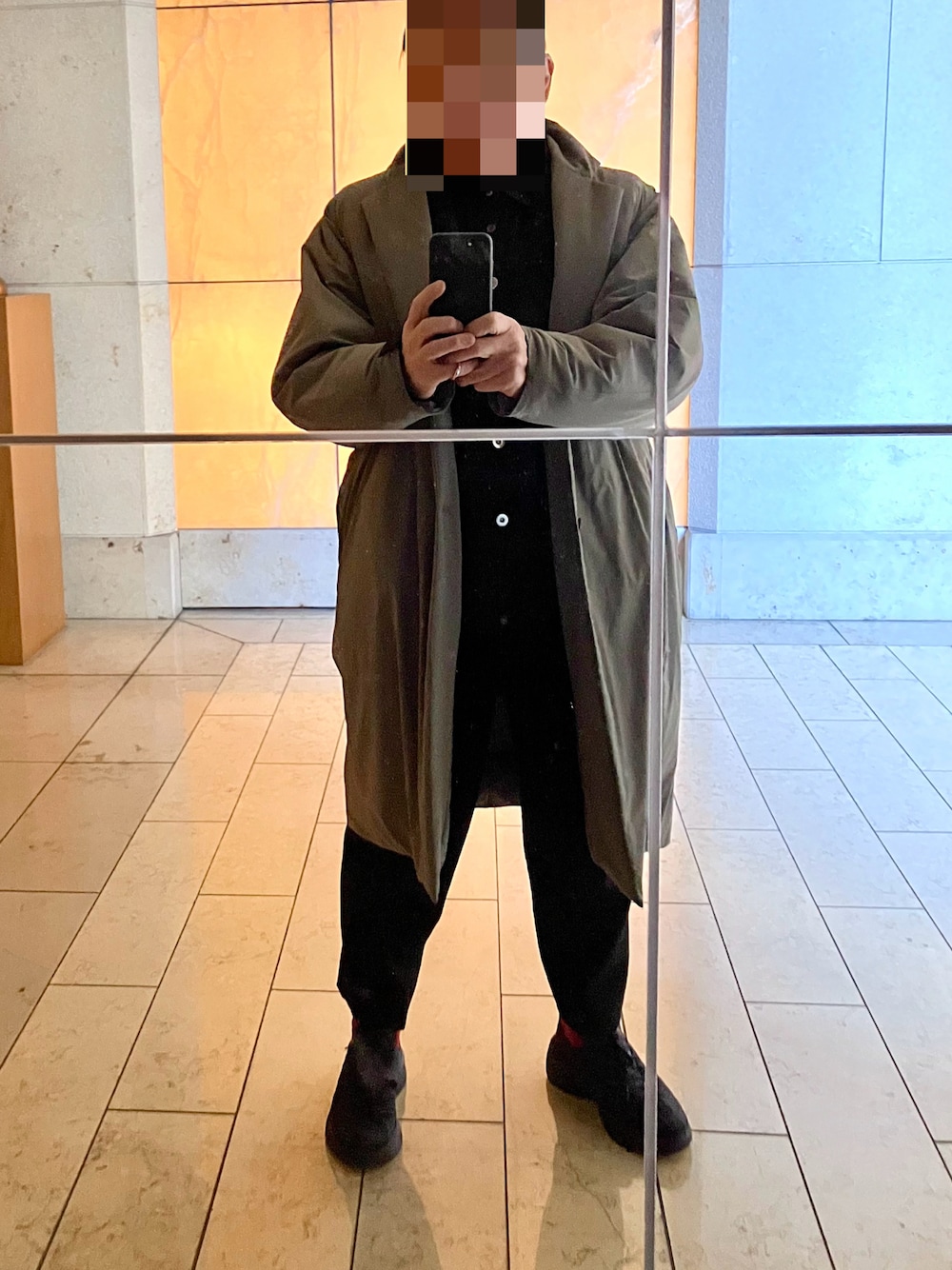「COMME des GARCONS HOMME DEUXのアイテム（ジャケット/アウター、ブラック系）」を使った、Syamamさん（メンズ・168cm）の冬コーディネートの1枚目の写真