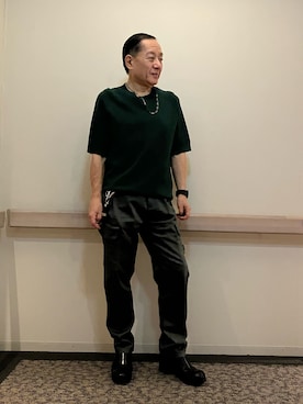 「アイテム（カーゴパンツ）」を使った、Syamamさん（メンズ・168cm）の秋コーディネート