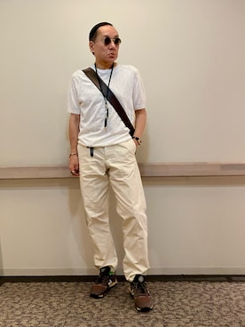 Maison Margielaのチノパンツを使った人気ファッションコーディネート