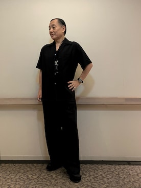 「DRIES VAN NOTEN（ドリスヴァンノッテン）のアイテム（パンツ）」を使った、Syamamさん（メンズ・168cm）の夏コーディネート