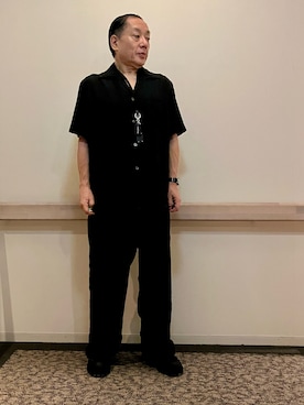 「DRIES VAN NOTEN（ドリスヴァンノッテン）のアイテム（パンツ）」を使った、Syamamさん（メンズ・168cm）の夏コーディネート