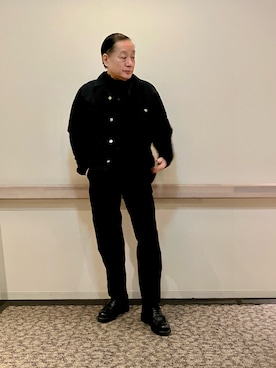 「アイテム（セットアップ）」を使った、Syamamさん（メンズ・168cm）の冬コーディネート