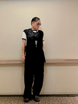「アイテム（ベスト）」を使った、Syamamさん（メンズ・168cm）の夏コーディネート
