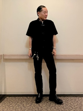 「アイテム（ブーツ）」を使った、Syamamさん（メンズ・168cm）の秋コーディネート
