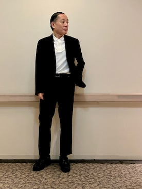 「アイテム（スーツジャケット）」を使った、Syamamさん（メンズ・168cm）の夏コーディネート