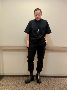「アイテム（ブーツ）」を使った、Syamamさん（メンズ・168cm）の秋コーディネート
