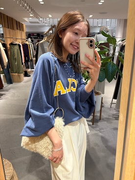 「アイテム（ネックレス）」を使った、idate_159cmさん（レディース・159cm）の秋コーディネート