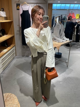 「クロップド丈」｜idate_159cmさん（レディース・159cm）の秋コーディネート