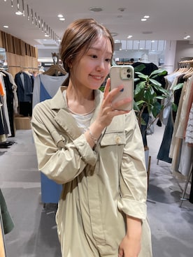 「シルバーアクセサリー」｜「アイテム（オールインワン・サロペット）」を使った、idate_159cmさん（レディース・159cm）の秋コーディネート
