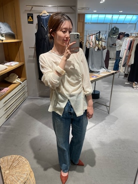 「アイテム（ブレスレット、ホワイト系）」を使った、idate_159cmさん（レディース・159cm）の秋コーディネート