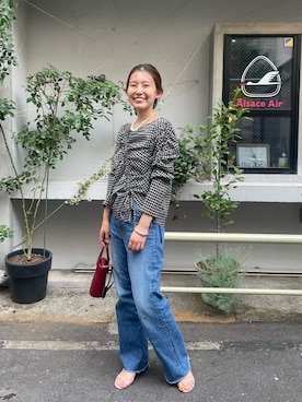 「アイテム（ネックレス）」を使った、idate_159cmさん（レディース・159cm）の秋コーディネート