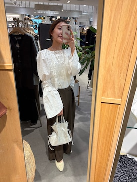 idate_159cmさん（骨格ナチュラル・レディース・159cm）の秋コーディネート