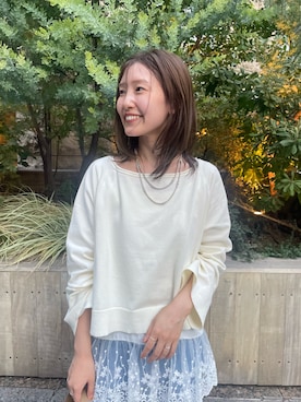 「レイヤード」｜「アイテム（キャミソール）」を使った、idate_159cmさん（レディース・159cm）の秋コーディネート