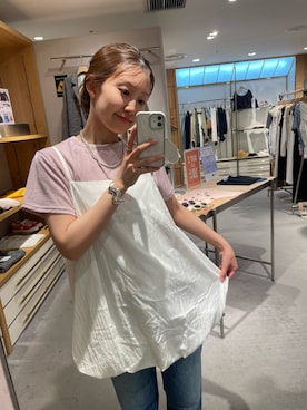 「SHENERY（シーナリー）のバルーンチュニックキャミ（シャツ/ブラウス）」を使った、idate_159cmさん（レディース・159cm）の夏コーディネート