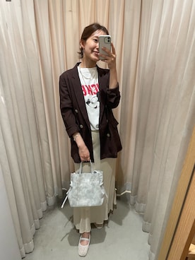 「アイテム（ジャケット/アウター）」を使った、idate_159cmさん（レディース・159cm）の夏コーディネート