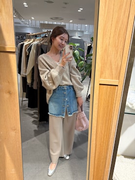 「アイテム（キャミソール）」を使った、idate_159cmさん（レディース・159cm）の秋コーディネート