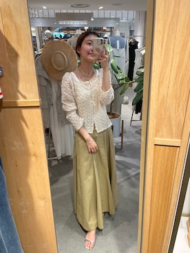 「Aラインスカート」｜idate_159cmさん（レディース・159cm）の夏コーディネート