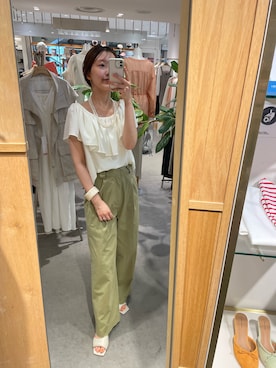 「アイテム（ブレスレット、ホワイト系）」を使った、idate_159cmさん（レディース・159cm）の秋コーディネート