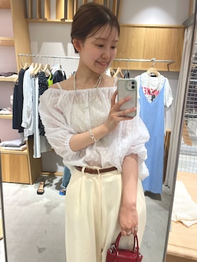 「アイテム（ブレスレット）」を使った、idate_159cmさん（レディース・159cm）の夏コーディネート