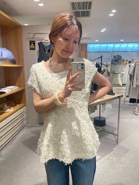 「アイテム（ブレスレット、ホワイト系）」を使った、idate_159cmさん（レディース・159cm）の夏コーディネート