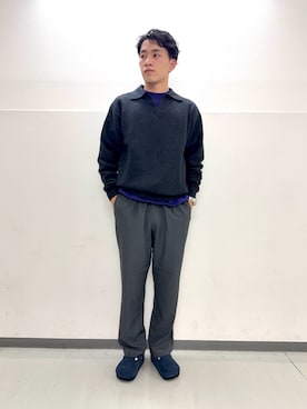 「アイテム（パンツ）」を使った、のりさん（メンズ・172cm）の秋コーディネート
