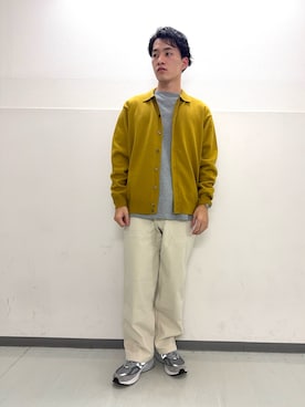 「URBAN RESEARCH DOORS（アーバンリサーチドアーズ）の『XLサイズ/WEB限定/仁村紗和さん着用』『UR TECH 200日ニット』シャツ カーディガン（カーディガン/ボレロ）」を使った、のりさん（メンズ・172cm）の秋コーディネート