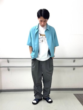 「snowpeak」｜のりさん（メンズ・172cm）の夏コーディネート