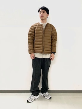 「アイテム（その他アウター、ブラウン系）」を使った、のりさん（メンズ・172cm）の秋コーディネート