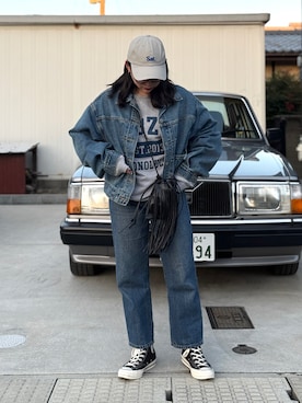 「アイテム（バッグ）」を使った、KANさん（レディース・156cm・30代）の秋コーディネート