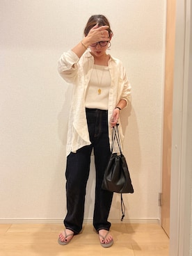 KANさん(レディース・156cm)の夏コーディネート