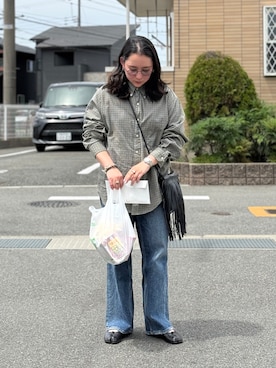 「ADD CULUMN（アドカラム）のアイテム」を使った、KANさん（レディース・156cm）の春コーディネート