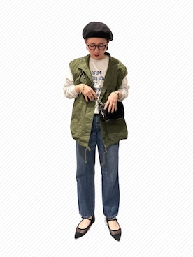 KANさん（レディース・156cm）の春コーディネート