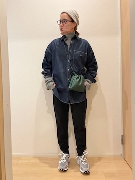 KANさん（レディース・156cm）の冬コーディネート