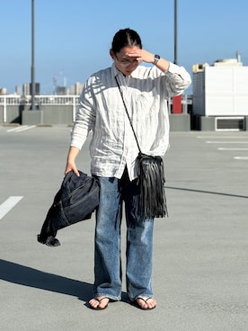 「ADD CULUMN（アドカラム）のアイテム」を使った、KANさん（レディース・156cm）の春コーディネート