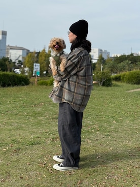 「Ray BEAMS（レイビームス）のアイテム」を使った、KANさん（レディース・156cm）の秋コーディネート