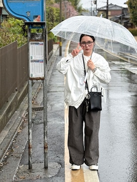 「かぐれ（カグレ）のアイテム」を使った、KANさん（レディース・156cm）の春コーディネート