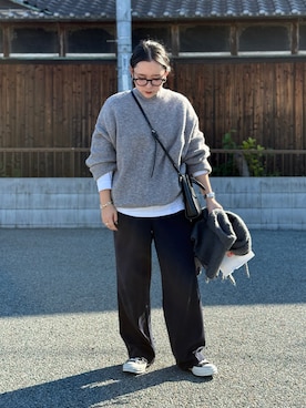 「アイテム（バッグ）」を使った、KANさん（レディース・156cm・30代）の秋コーディネート