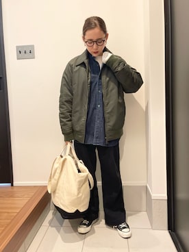 KANさん（レディース・156cm）の春コーディネート