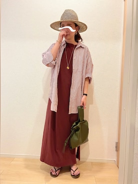 KANさん(レディース・156cm)の夏コーディネート